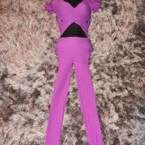 Stylish Purple Women's Workout Jumpsuit